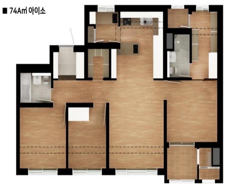 하남스타포레1.2차74A㎡