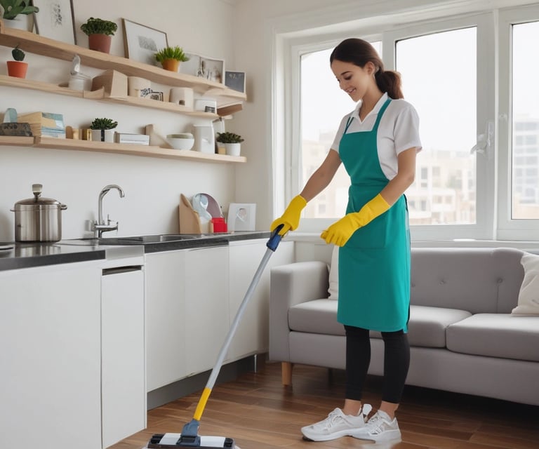 a man riding a skateboard down a street next to tall buildings