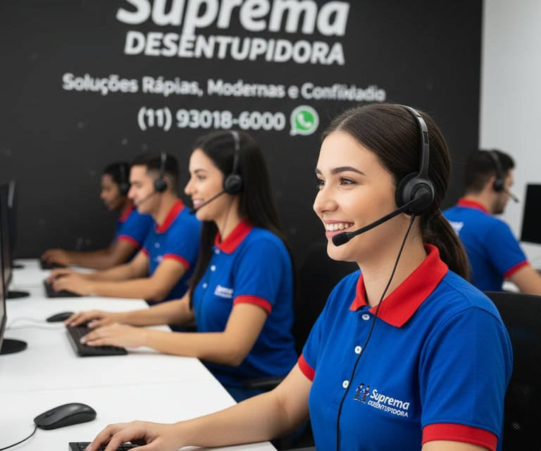 atendimento da suprema desentupidora