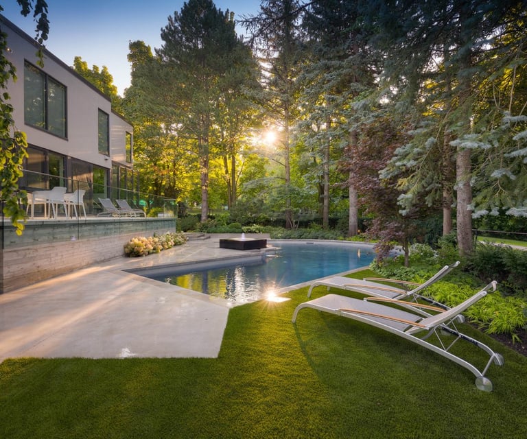 landscaping design of new home outdoor