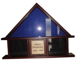 Memorial Flag case with lower display