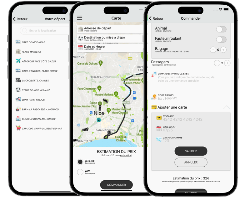 Application VTC à Lyon – Réserver un chauffeur privé avec Les Transports Lyonnais.