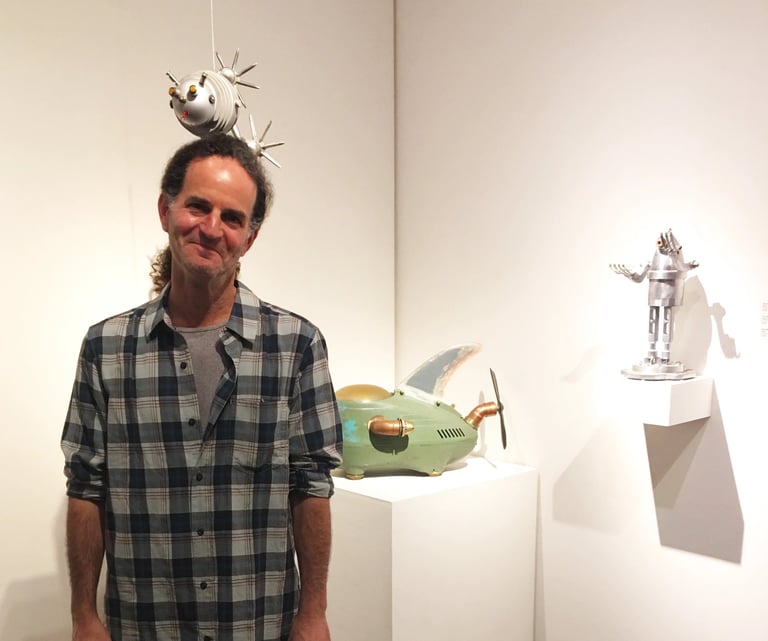 Tal Avitzur at the 2018 Sullivan Goss assemblage group show.