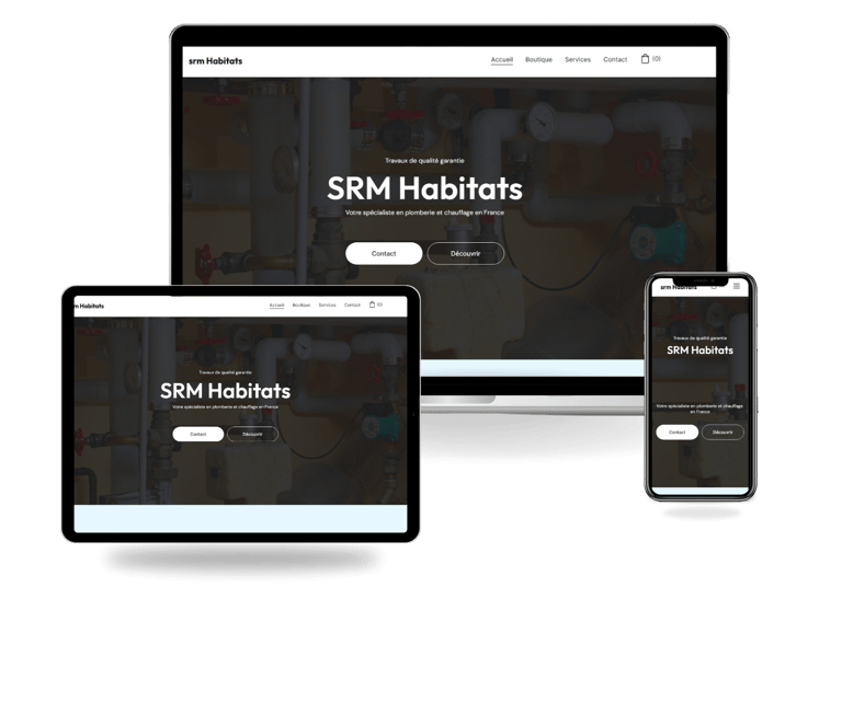 réalisation site internet d'un artisan chauffagiste