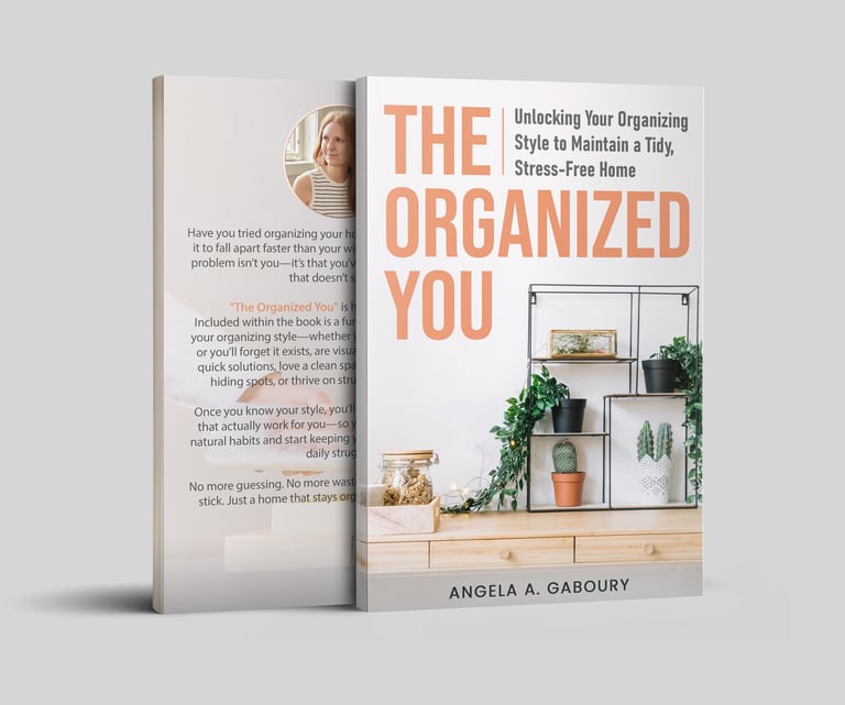 The Organized You book available on Amazon. west Kelowna