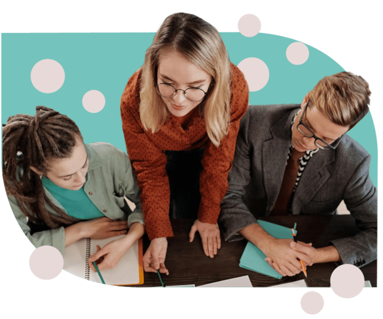 Digital marketing experts brainstorming