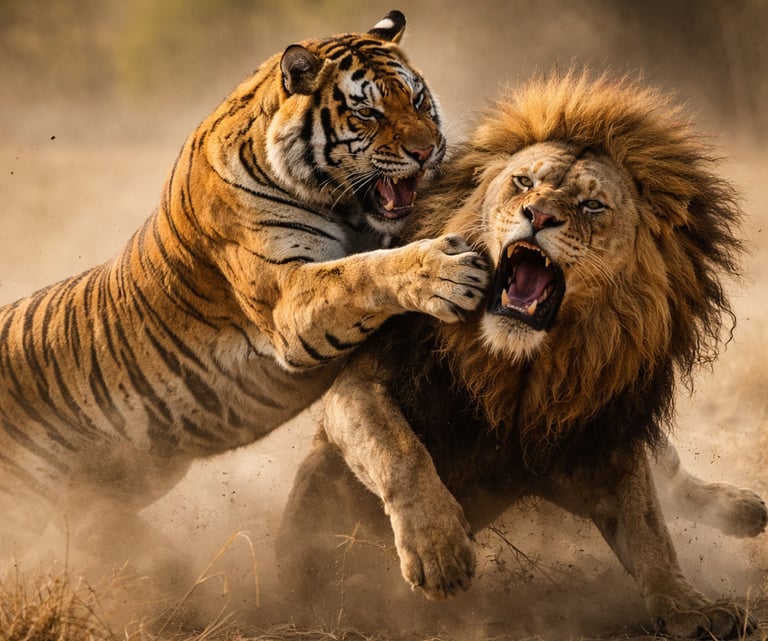 Qui gagne entre un lion et un tigre ?