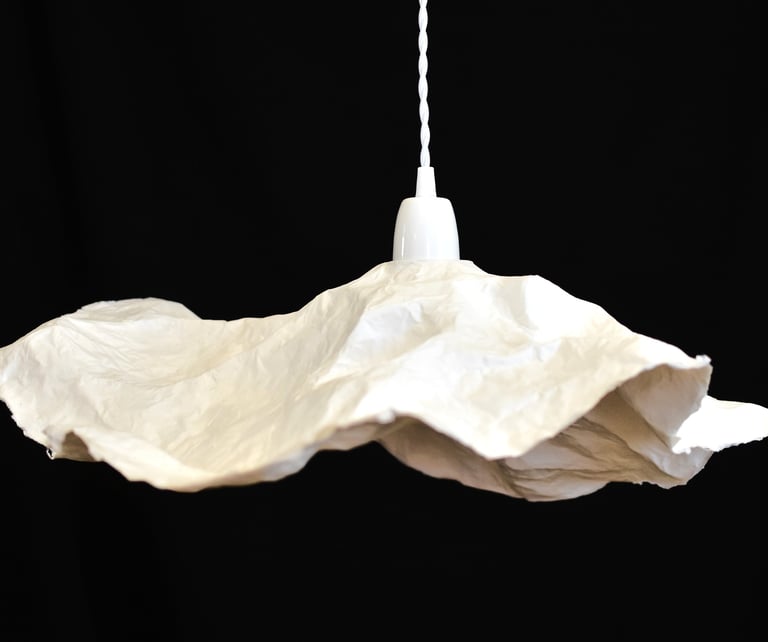 sculpture éclairée petite fleur simple