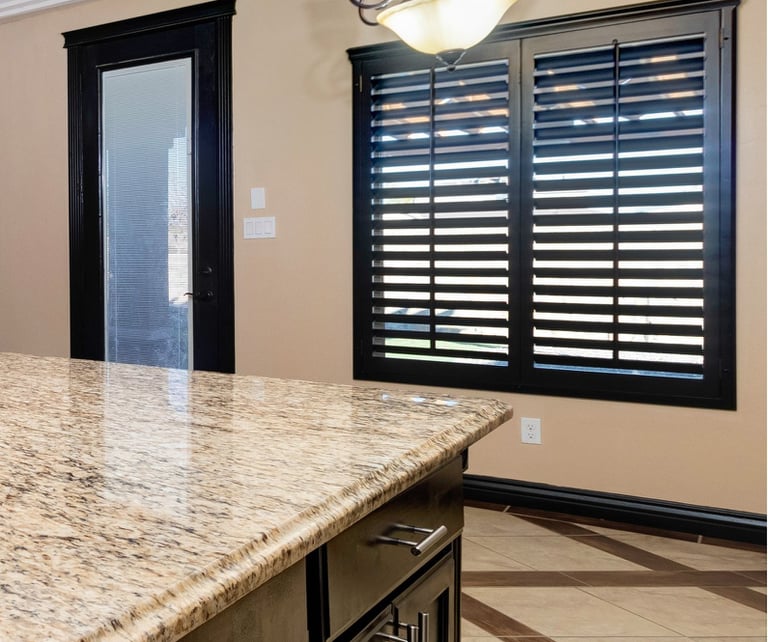 dark color shutters