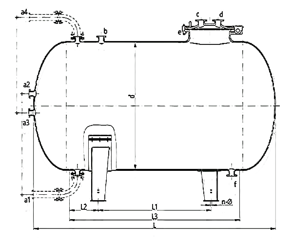 Glass lined storage tanks H