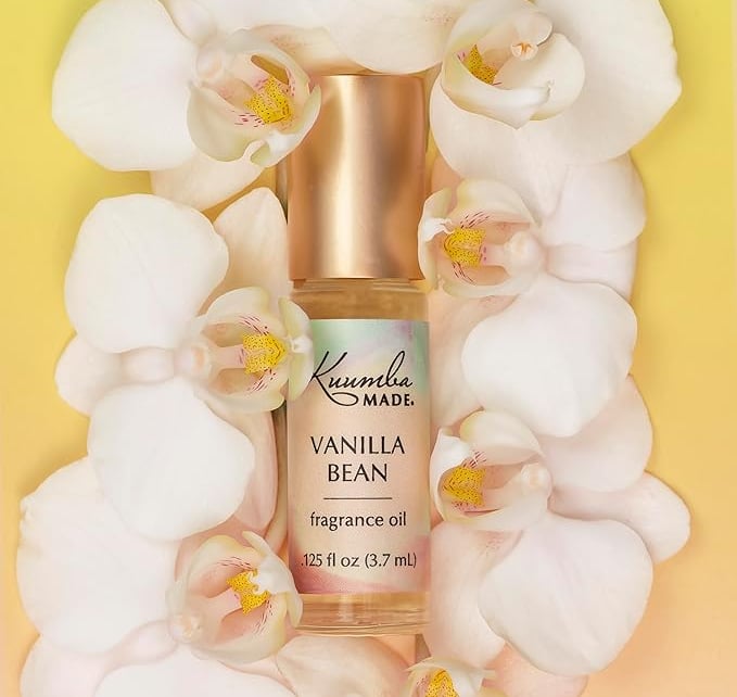 a bottle of vanilla fragance oil