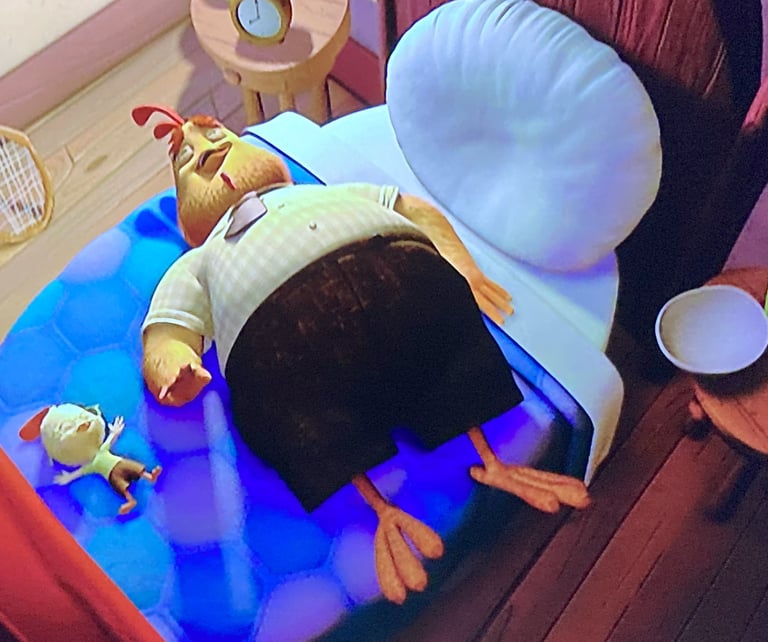 Chicken Little - Little and his Dad, Buck