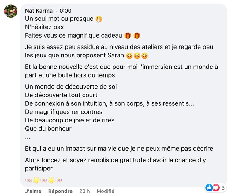 témoignage cercle origines Nat