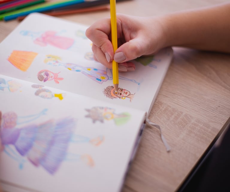 Ilustración personalizada que muestra el estilo artístico de Blanck&White Design Studio.