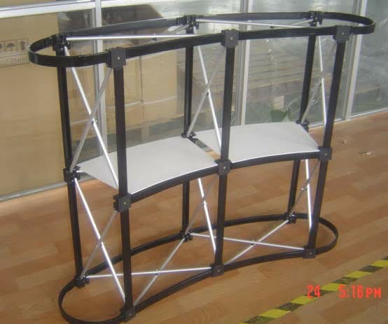 Curved Magnetic Popup Installed System