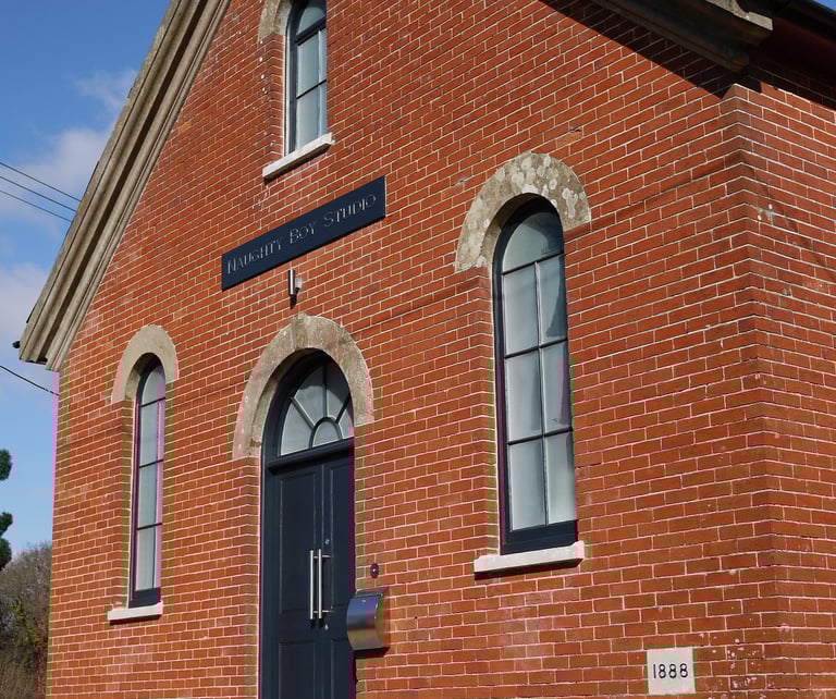 Naughty Boy Studio residence of Mark Richard Hall contemporary Artist and sculptor