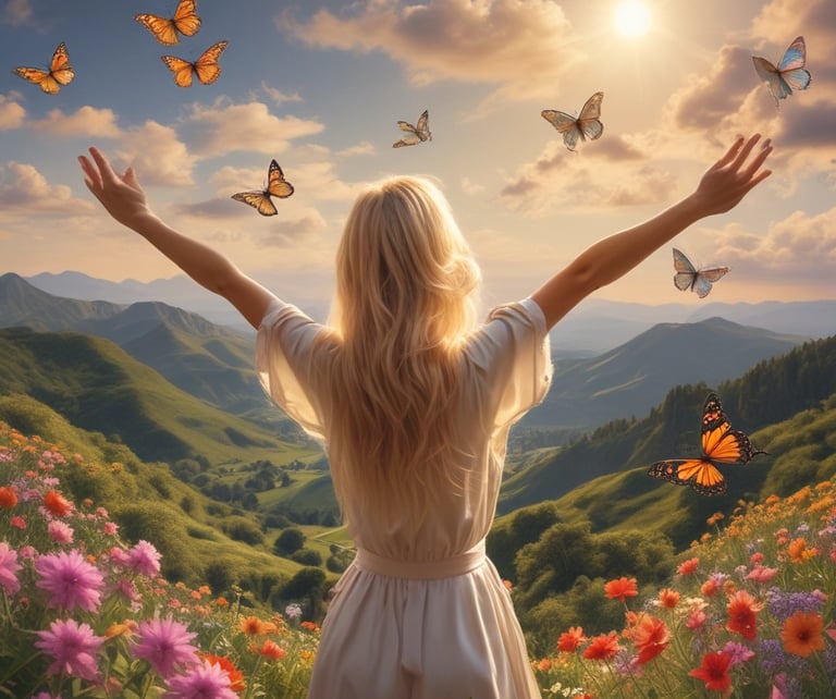 A promotional webpage highlighting Glide Pages, showing a browser displaying the message about transforming data into beautiful web apps and websites. The background features a gradient from blue to red, and there's a web interface preview with user profiles displayed as circular images.