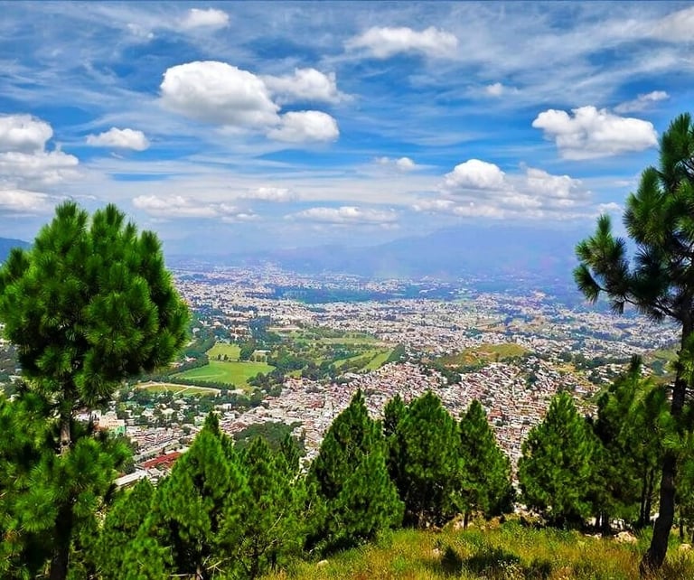 Panoramic view of Abbottabad 