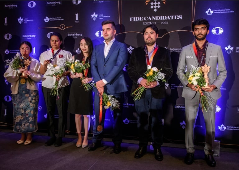 FIDE Chess Candidates 2024 Gukesh D India Chess Tan Zhongyi Lei Tingjie Ian nepomniachtchi hikaru