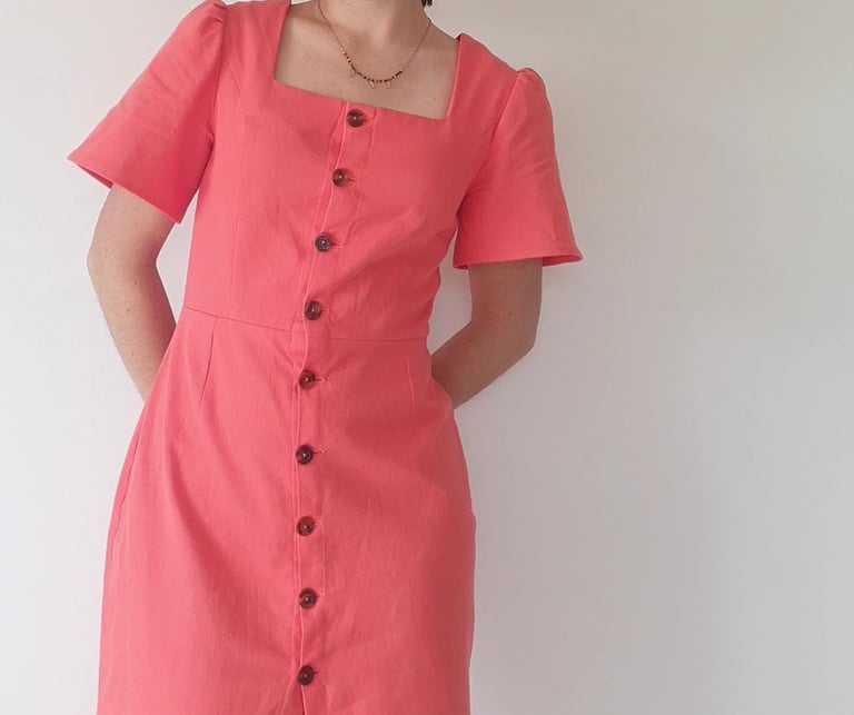 tenue sur-mesure robe corail
