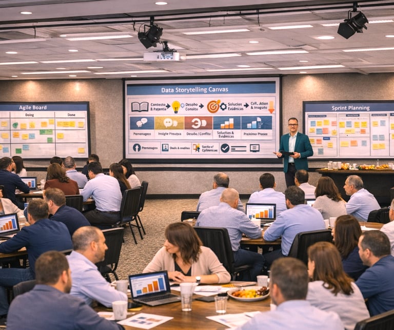 Palestras que levam experiência e alcance de impacto em data storytelling