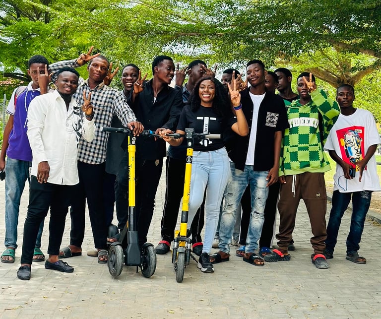 Trekk Scooters in Lagos State University