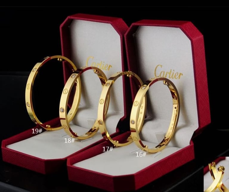 Cartier Bangles with Diamonds