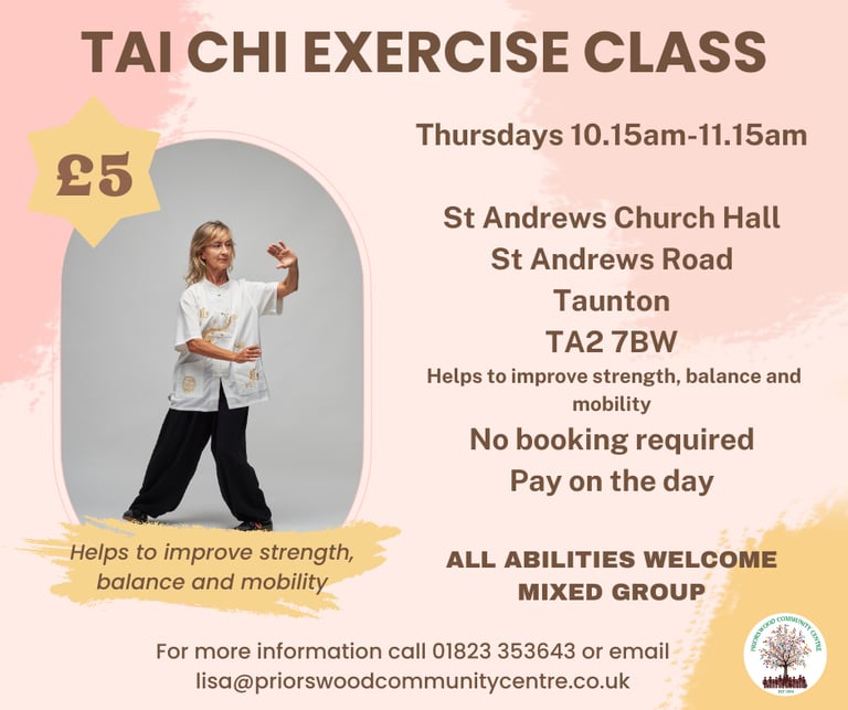 weekly tai chi exercise class