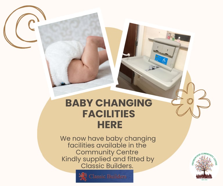 baby changing facilities here supplied by classic builders