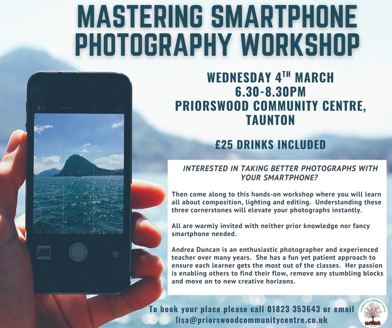smartphone photography workshop poster