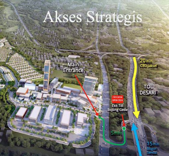 Granf Duta City Parung South Of Jakarta lokasi strategis