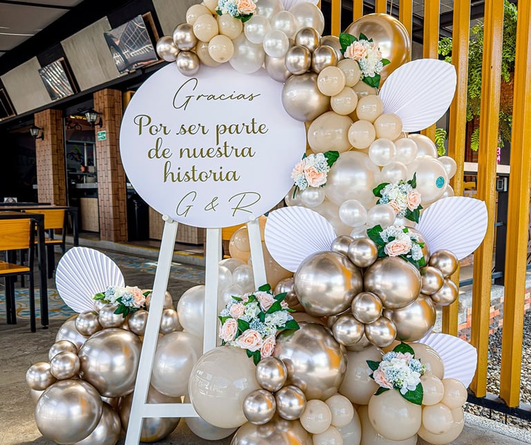 decoraciones con globos en Santa Rosa de Cabal
