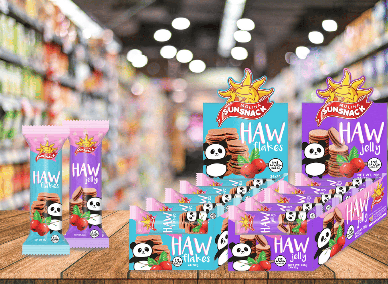 a variety of snacks and snacks in a store