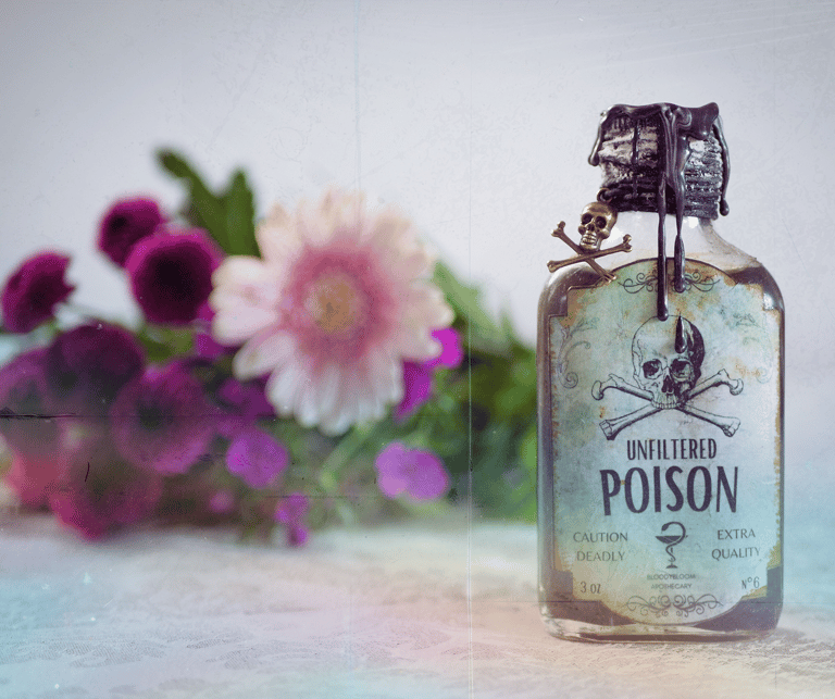 mercredi Addams Wednesday potion poison tim burton netflix bloodybloom apothecary décoration gothiqu