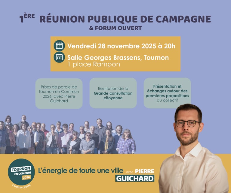 Visuel annonce de la preière réunion publique de TEC2026 le 28 novembre 2025