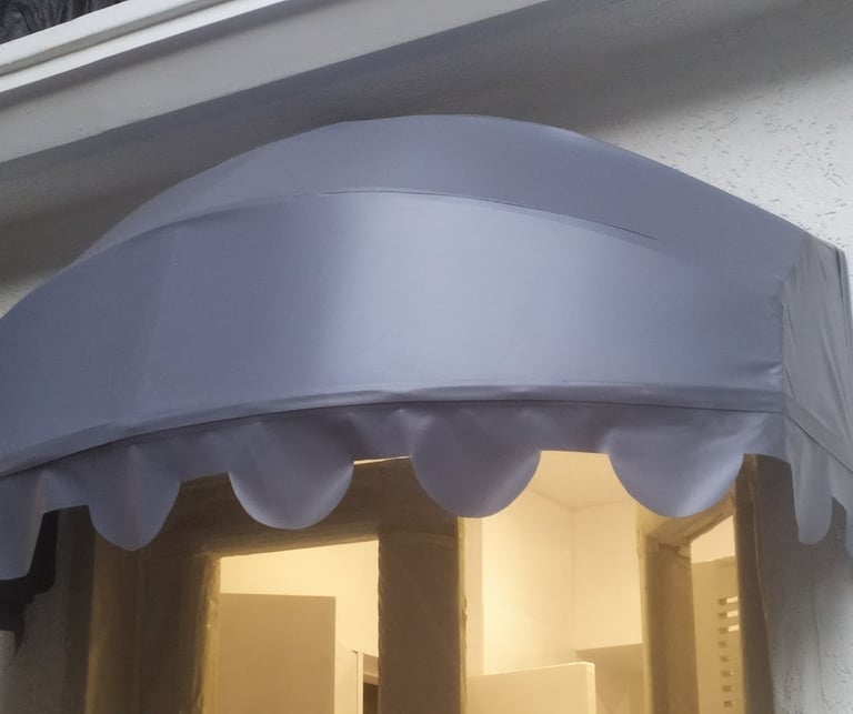radius fixed awning