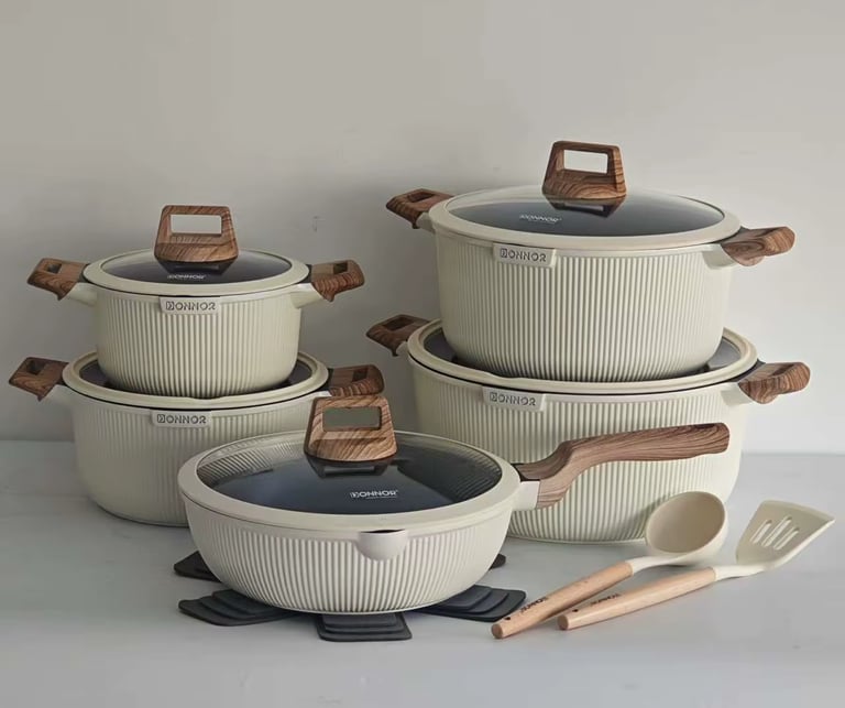 Classic Heavy Duty Granite Non-Stick Cookware Set