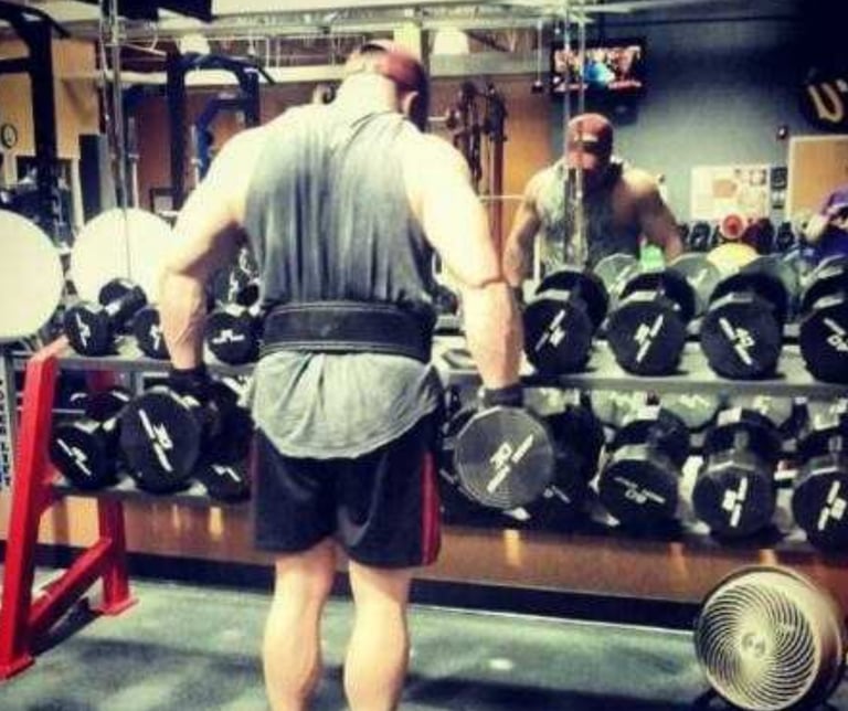 Dr. Scott Albano working out