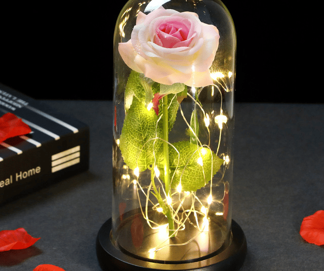 Rose éternelle de couleur rose