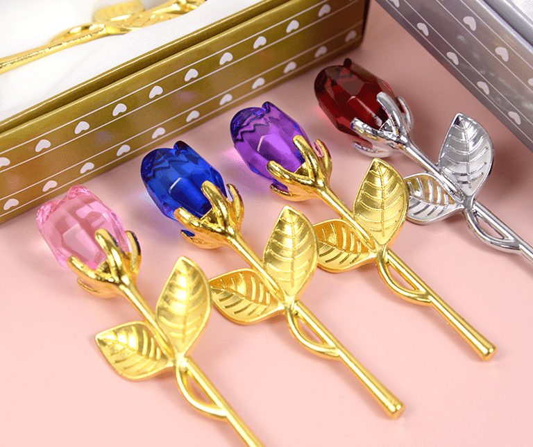 Roses éternelles en cristal