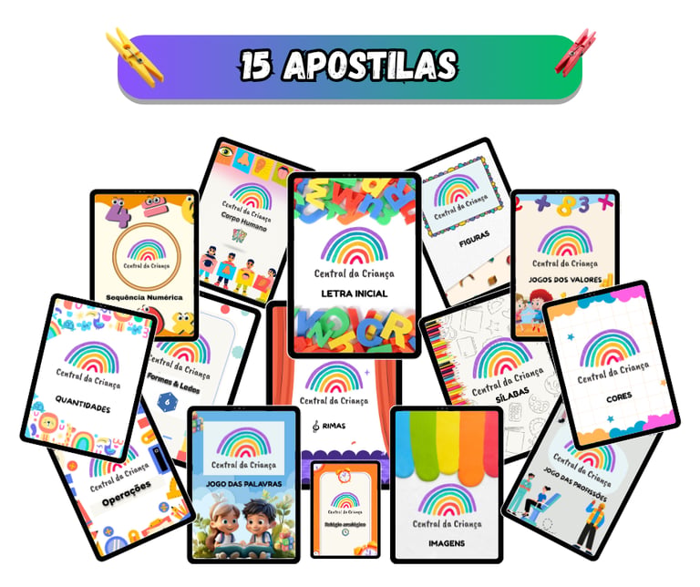 Apostilas de atividades pedagógicas para auxiliar na alfabetização