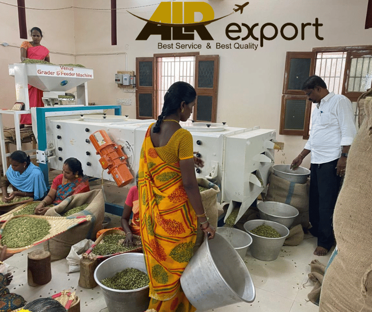 Bulk spice export loading zone prepared for Gulf shipment