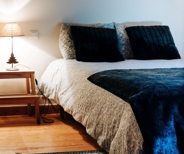 chambre double chaleureuse du gîte Russell