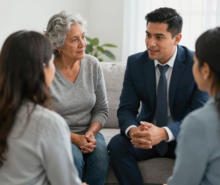 A clean and colorful set of four icons arranged horizontally on a light background.