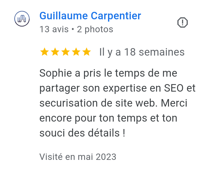 Temoignage guillaume seo