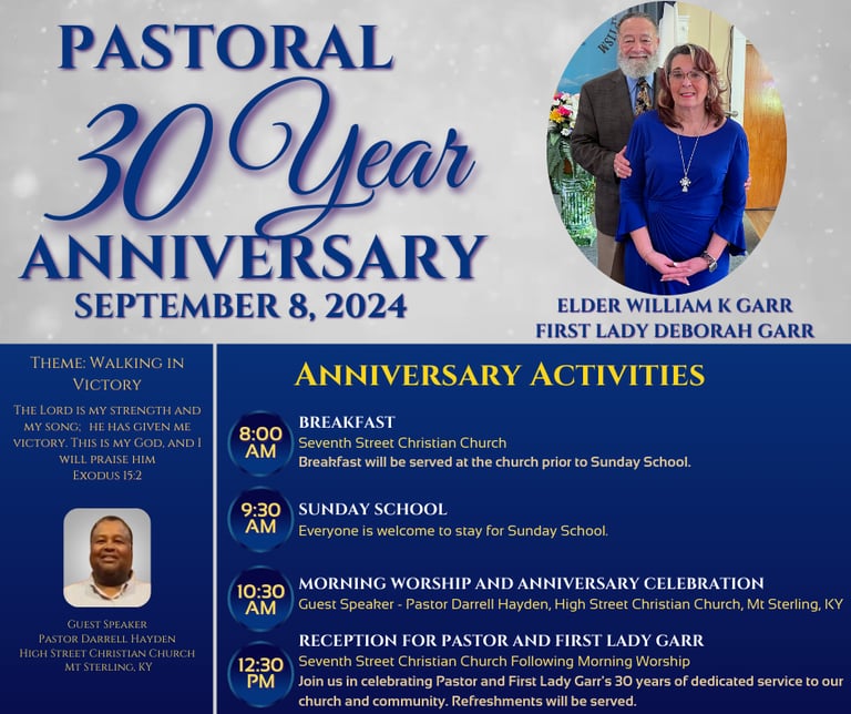 Pastor's Anniversary