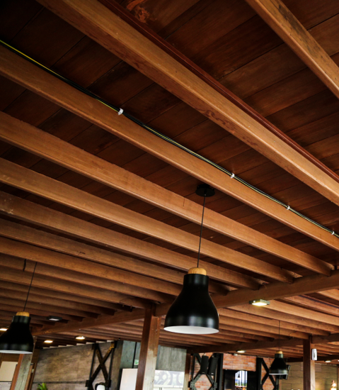 decorative wooden wall panels treated for improved fire safety