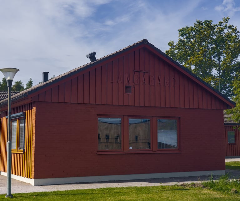 Framsidan av förskolan Långagård i Moheda