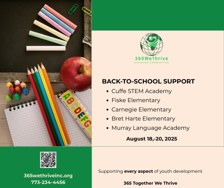 365 We Thrive's Youth School Resource Support