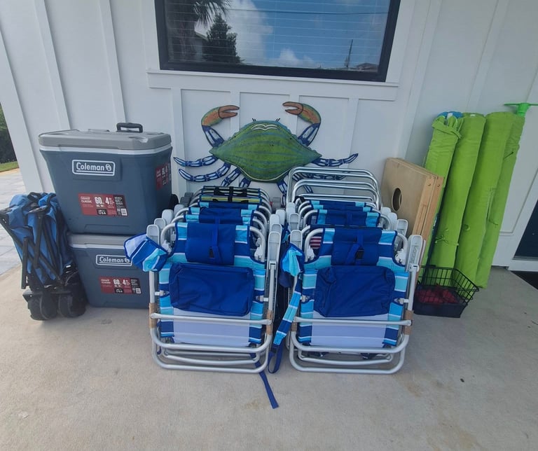 beach chair rentals Miramar Beach Florida Sweet Escape Rentals